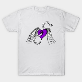 Heart Music Purple T-Shirt